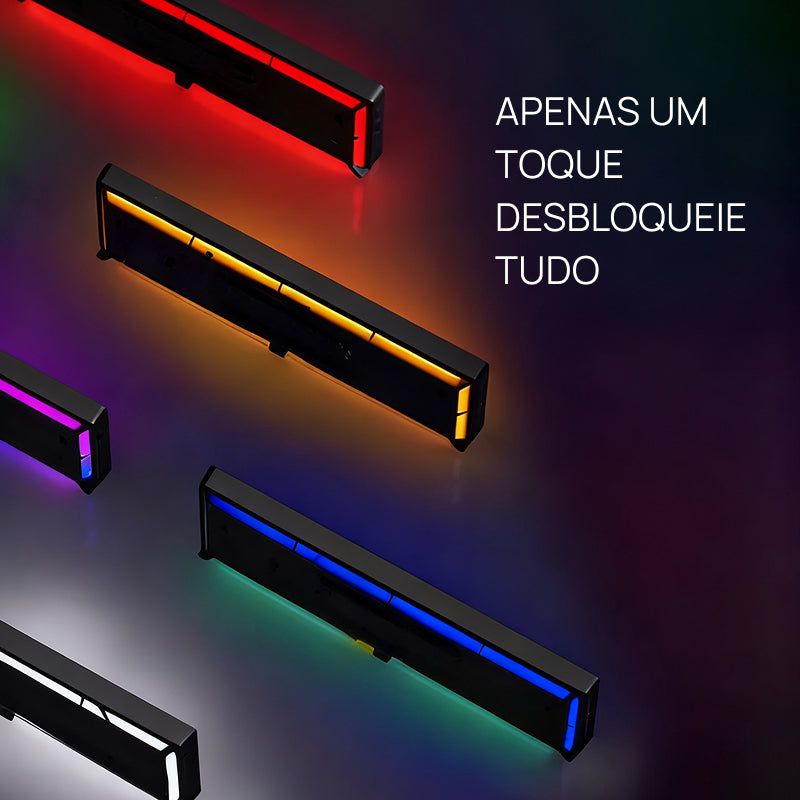 Relógio de Parede Digital Grande de 41.9cm com Controle Remoto, Luz RGB, 11 Modos, Dois Alarmes e Display LED Brilhante visibilidade noturna