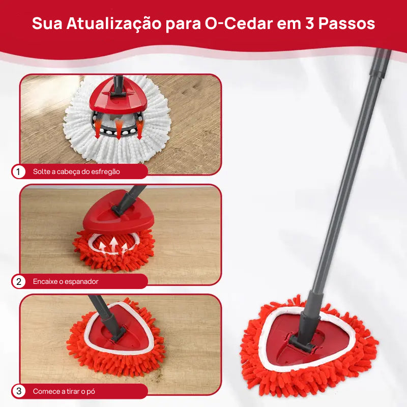Cabeças de Reposição Chenille Exclusivas para Mop, Transformam o Esfregão em um Duster de Cabo Longo para Poeira multifuncionalidade inteligente