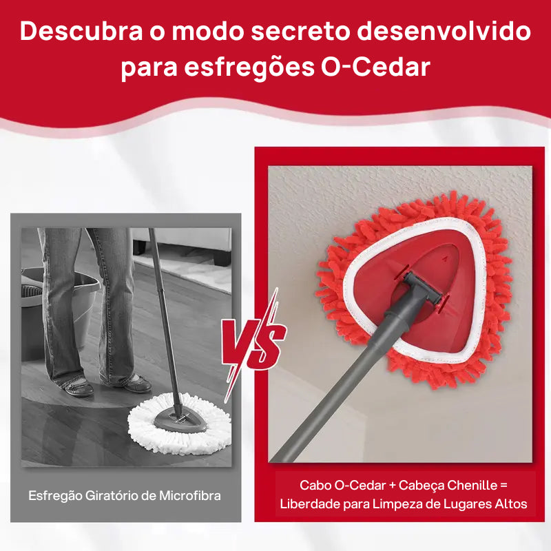 Cabeças de Reposição Chenille Exclusivas para Mop, Transformam o Esfregão em um Duster de Cabo Longo para Poeira multifuncionalidade inteligente