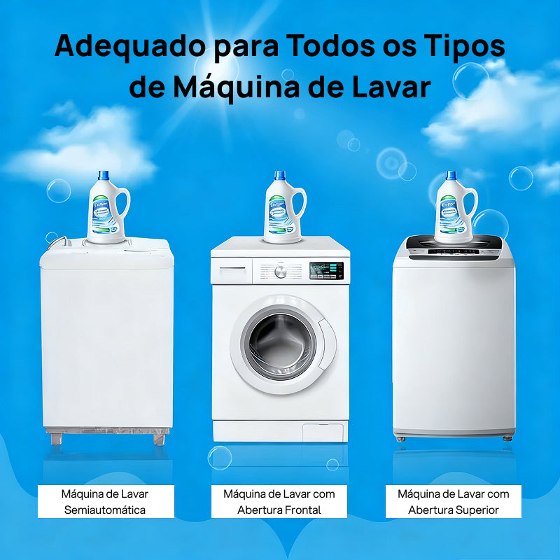Limpador em Tabletes para Máquina de Lavar Roupa, 12 Unidades para Limpeza Profunda Segura para Fossa Séptica desinfecção completa