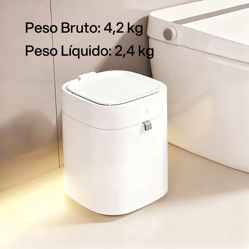 Lixeira Automática com Sensor de Movimento para Descarte Higiênico sem Toque em Sala, Quarto, Cozinha e Banheiro tecnologia conveniente