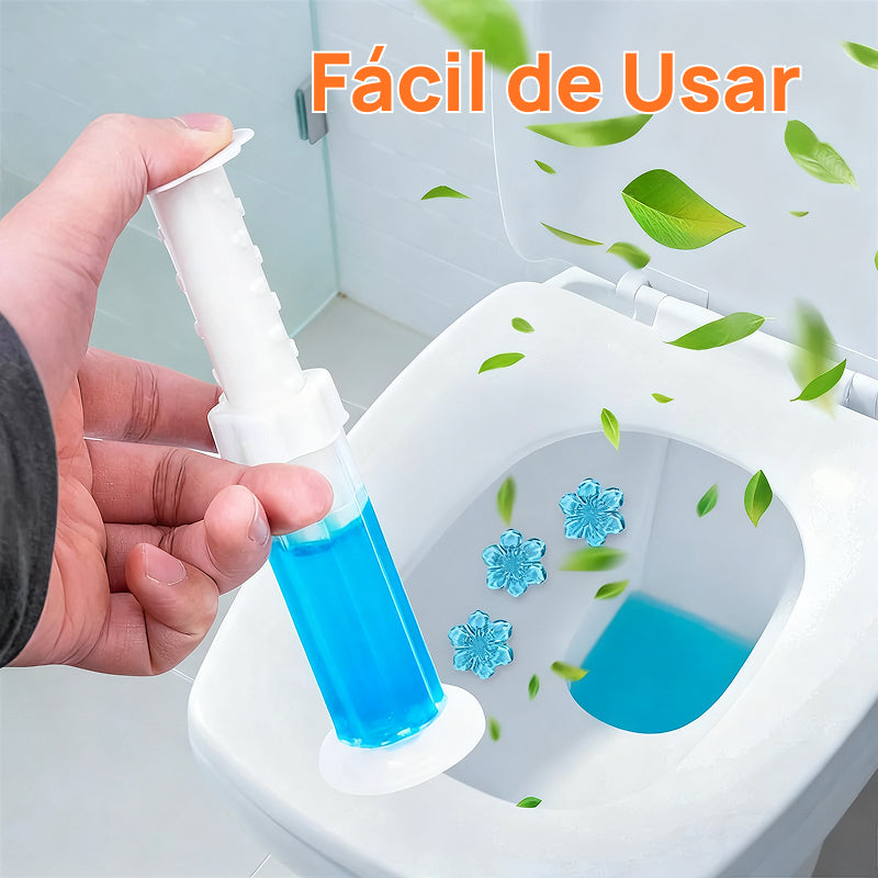 Gel de Limpeza 6 em 1 para Vaso Sanitário, Aromatizador e Desodorizador Eficaz com Fragrância Duradoura para Banheiro frescor duradouro