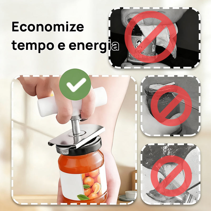 Conjunto de 2 Abridores Manuais para Tampas e Latas, Design Ergonômico para Abrir Frascos com Facilidade alavancagem perfeita
