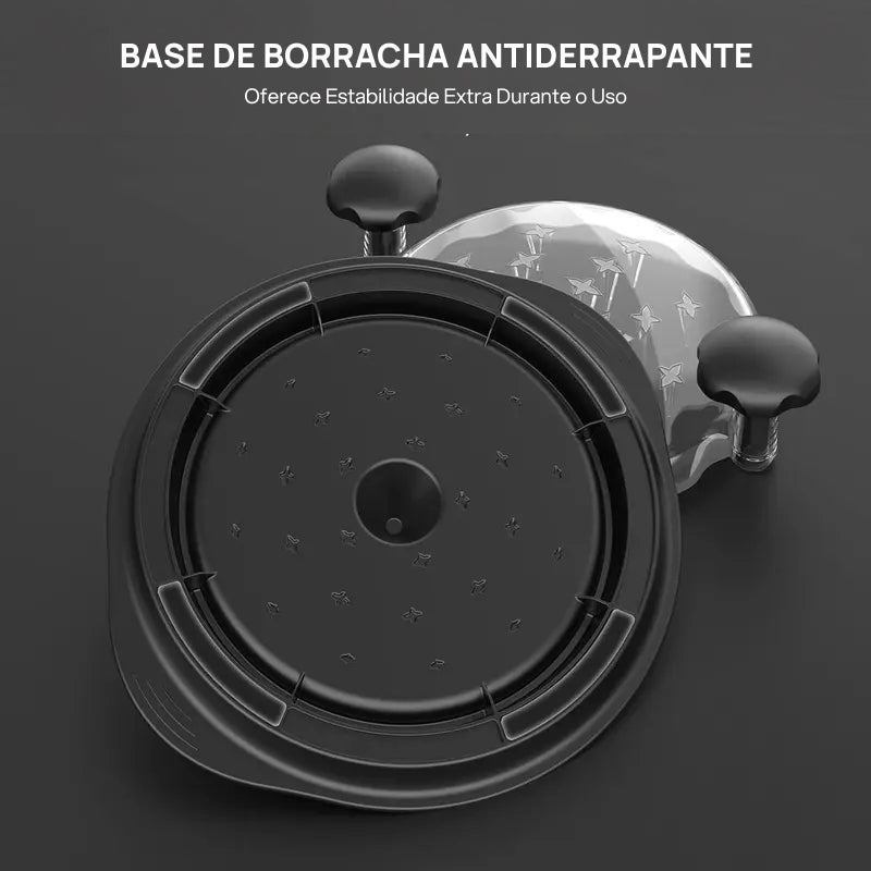 Desfiador Grande de Carne em Aço Inoxidável, com Tampa Visível e Alça Ergonômica, Perfeito para Frango e Bovina incredivelmente rápido