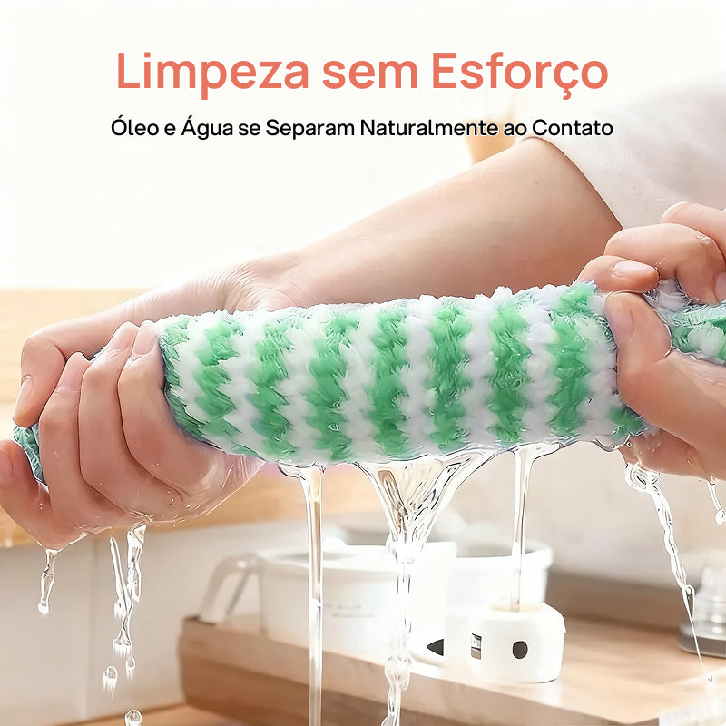 Conjunto de 10 Panos de Limpeza em Microfibra Absorventes e Sem Manchas, Laváveis e Reutilizáveis para Cozinha performance duradoura