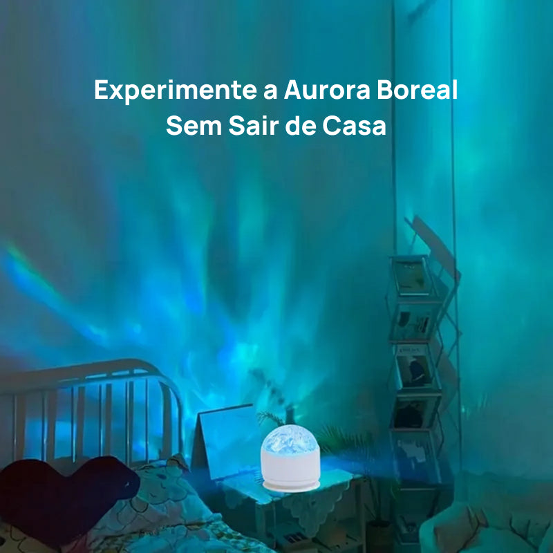 Projetor de Luz Noturna 7 Cores com Ritmo Musical, Projeta Efeitos 3D de Estrelas e Ondas do Oceano para Quarto encantadoramente mágico