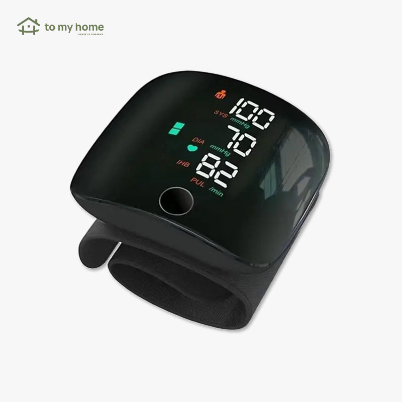 Monitor de Pressão Arterial de Pulso Recarregável para Uso Doméstico, com Voz, Tela Touch e Memória para 99 Leituras controle preciso