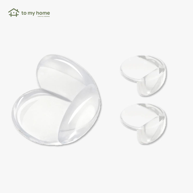 Conjunto de 16 Protetores de Canto Transparentes e Redondos para Bordas e Cantos Afiados de Móveis e Mesas segurança discreta