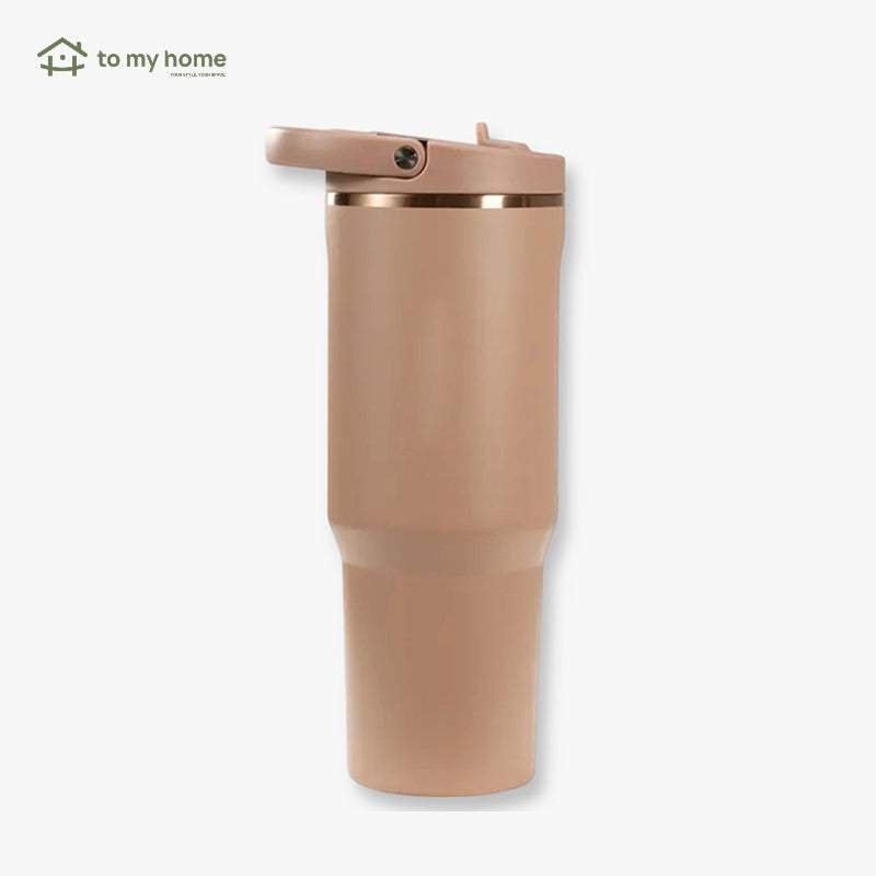 Garrafa de Água Portátil à Prova de Vazamentos com Tampa Tipo Flip e Alça de Transporte para Academia e Dia a Dia hidratação ativa