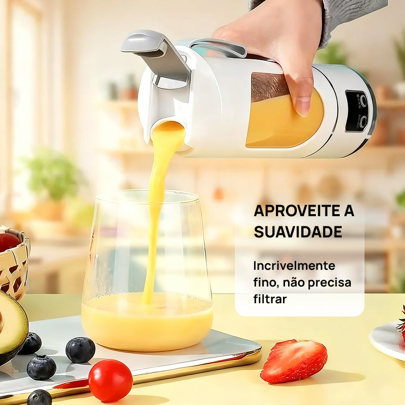 Liquidificador Digital Portátil e Compacto com Display LED, totalmente à Prova de Vazamentos para Smoothies e Vitaminas saúde prática