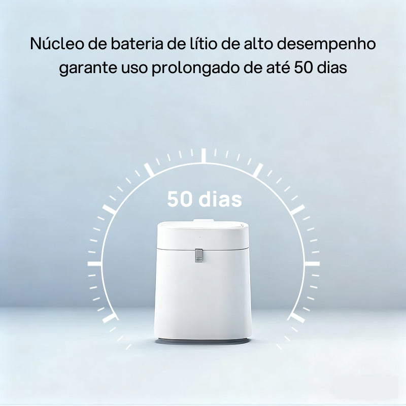 Lixeira Automática com Sensor de Movimento para Descarte Higiênico sem Toque em Sala, Quarto, Cozinha e Banheiro tecnologia conveniente