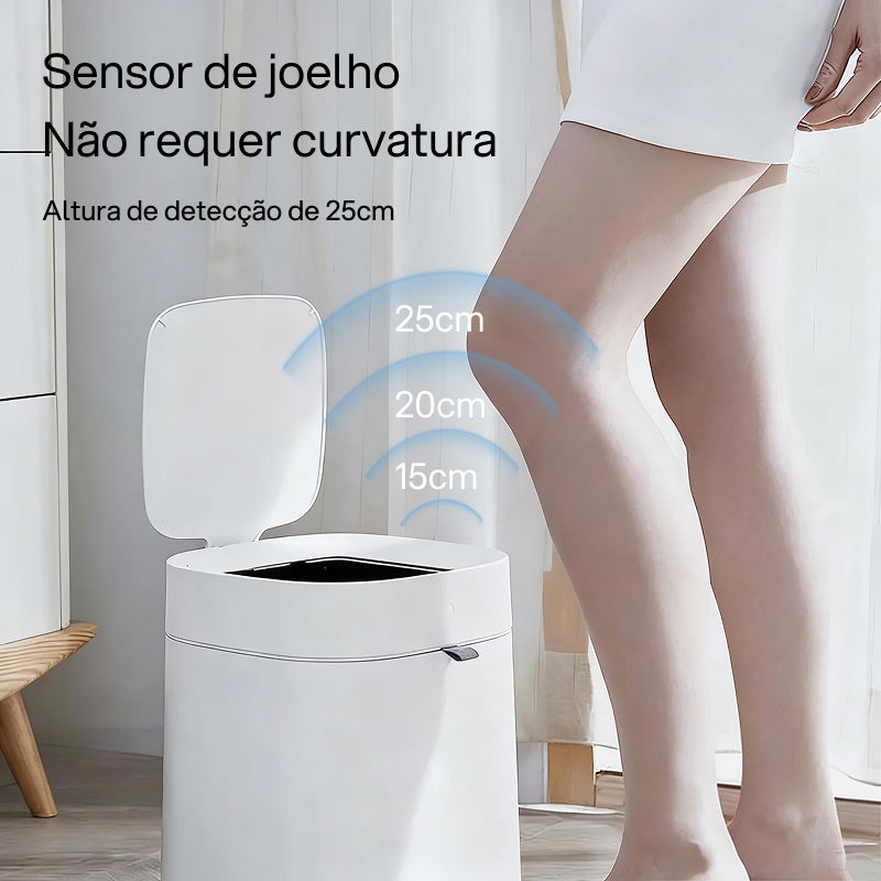 Lixeira Automática com Sensor de Movimento para Descarte Higiênico sem Toque em Sala, Quarto, Cozinha e Banheiro tecnologia conveniente