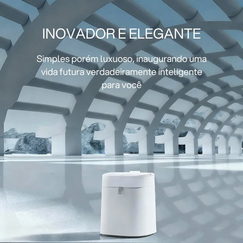 Lixeira Automática com Sensor de Movimento para Descarte Higiênico sem Toque em Sala, Quarto, Cozinha e Banheiro tecnologia conveniente