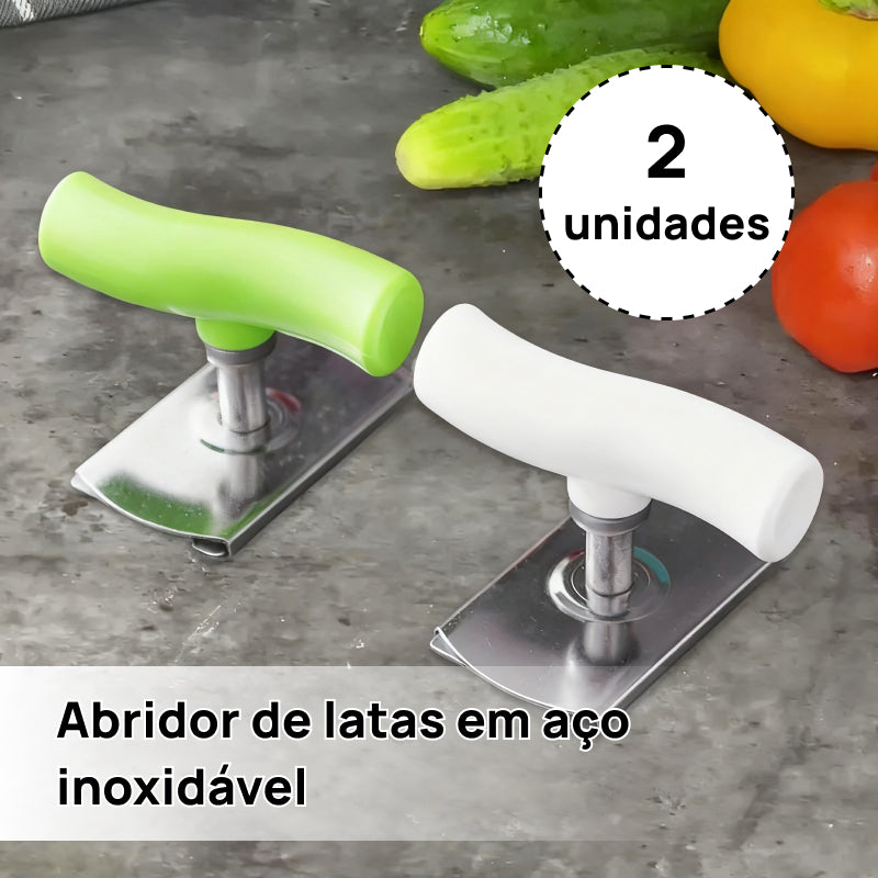 Conjunto de 2 Abridores Manuais para Tampas e Latas, Design Ergonômico para Abrir Frascos com Facilidade alavancagem perfeita