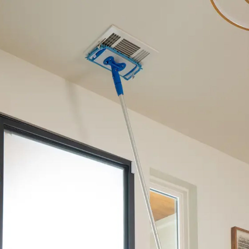 Mop Especial para Limpeza de Rodapés com Cabo Leve de 178cm, Não Precisa se Curvar e Captura Poeira e Pelos ergonomia superior