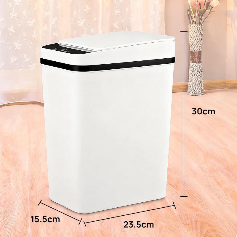 Lixeira Automática de 12 Litros com Sensor de Movimento Sem Toque, Ideal para Cozinha, Banheiro, Quarto e Escritório higiene máxima