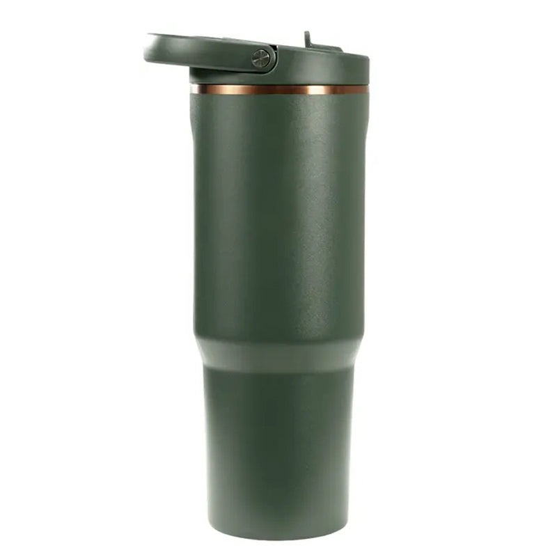 Garrafa de Água Portátil à Prova de Vazamentos com Tampa Tipo Flip e Alça de Transporte para Academia e Dia a Dia hidratação ativa