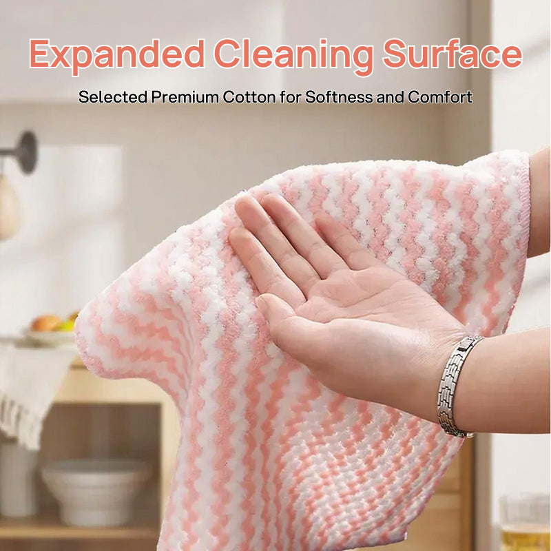 Conjunto de 10 Panos de Limpeza em Microfibra Absorventes e Sem Manchas, Laváveis e Reutilizáveis para Cozinha performance duradoura