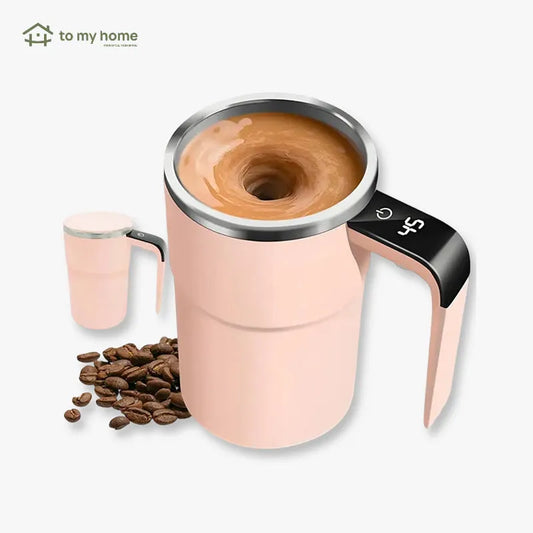 Caneca Elétrica Misturadora Automática Recarregável com Agitação Magnética, Display LCD, Mistura Uniforme e Uso Diário Prático