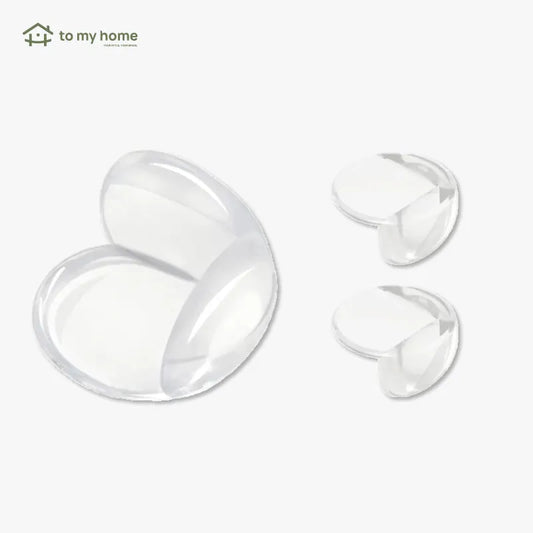 Conjunto de 16 Protetores de Canto Transparentes e Redondos para Bordas e Cantos Afiados de Móveis e Mesas segurança discreta