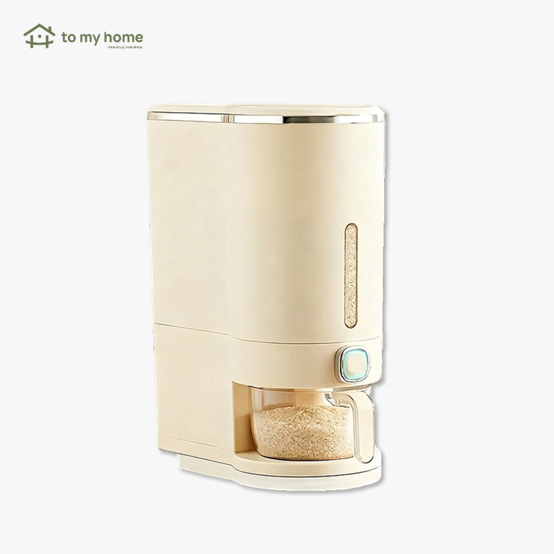 Dispensador de Arroz Hermético UFORU à Prova Total de Insetos e Umidade, com Copo Medidor para Grãos e Cereais preservação eficaz