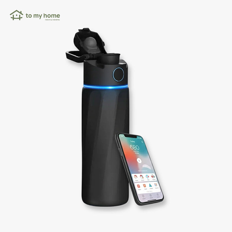 Garrafa de Água Inteligente de Aço Inox com App, Rastreia Consumo e Envia Lembretes de Hidratação para Viagens companheira tecnológica