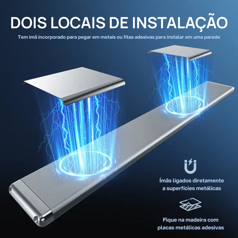 Luz de Armário com Sensor de Movimento, Recarregável via USB, Magnética e Regulável para Cozinha, Closet e Garagem iluminação automática