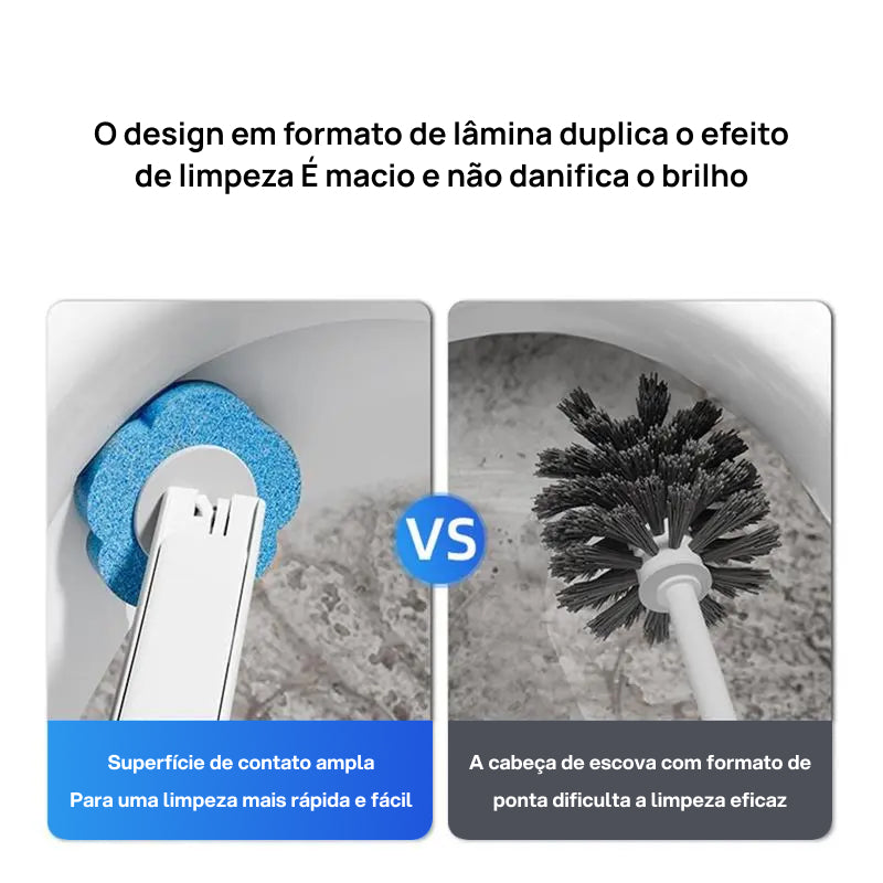 Kit de Limpeza para Banheiro com 24 Escovas Descartáveis e Suporte, para Vaso Sanitário, Pia, Banheira e Ralo higiene prática