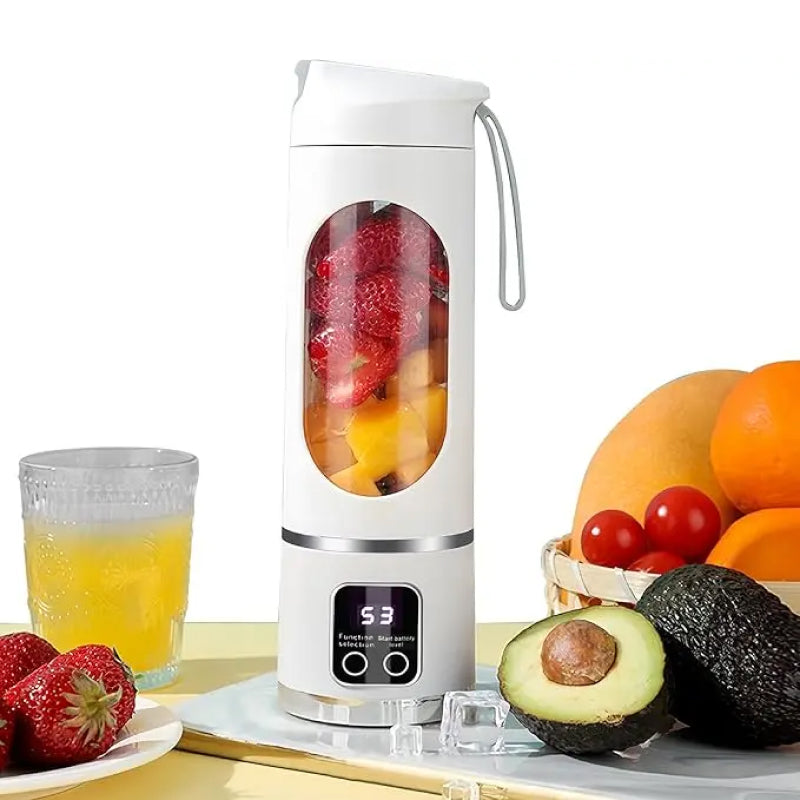 Liquidificador Digital Portátil e Compacto com Display LED, totalmente à Prova de Vazamentos para Smoothies e Vitaminas saúde prática