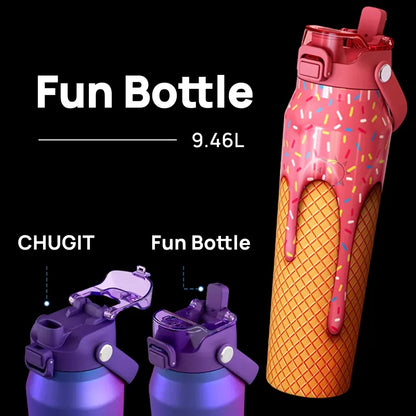 Garrafa Térmica em Aço Inox com Tampa Dupla Função, Isolamento a Vácuo, Alta Conservação Térmica e Design Elegante