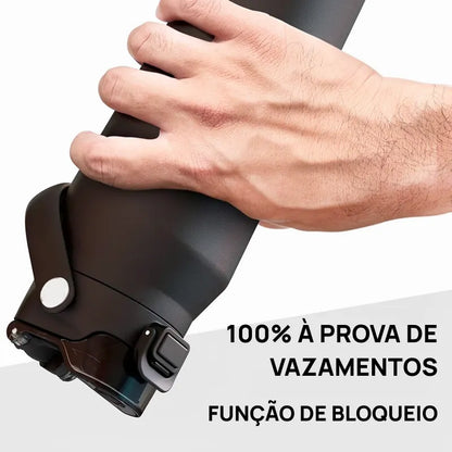 Garrafa Térmica em Aço Inox com Tampa Dupla Função, Isolamento a Vácuo, Alta Conservação Térmica e Design Elegante